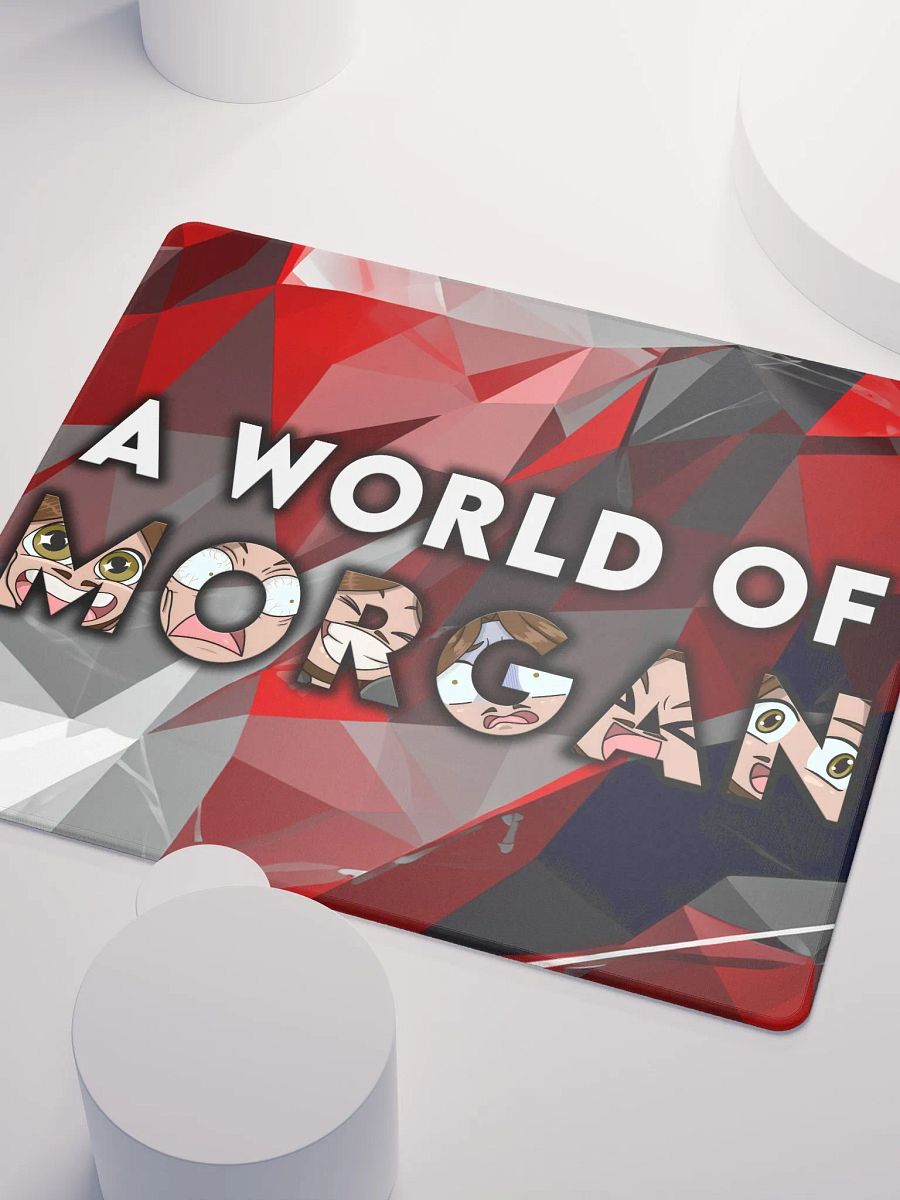 A World of Morgan Deskmat - Black, White and Red product image (6)