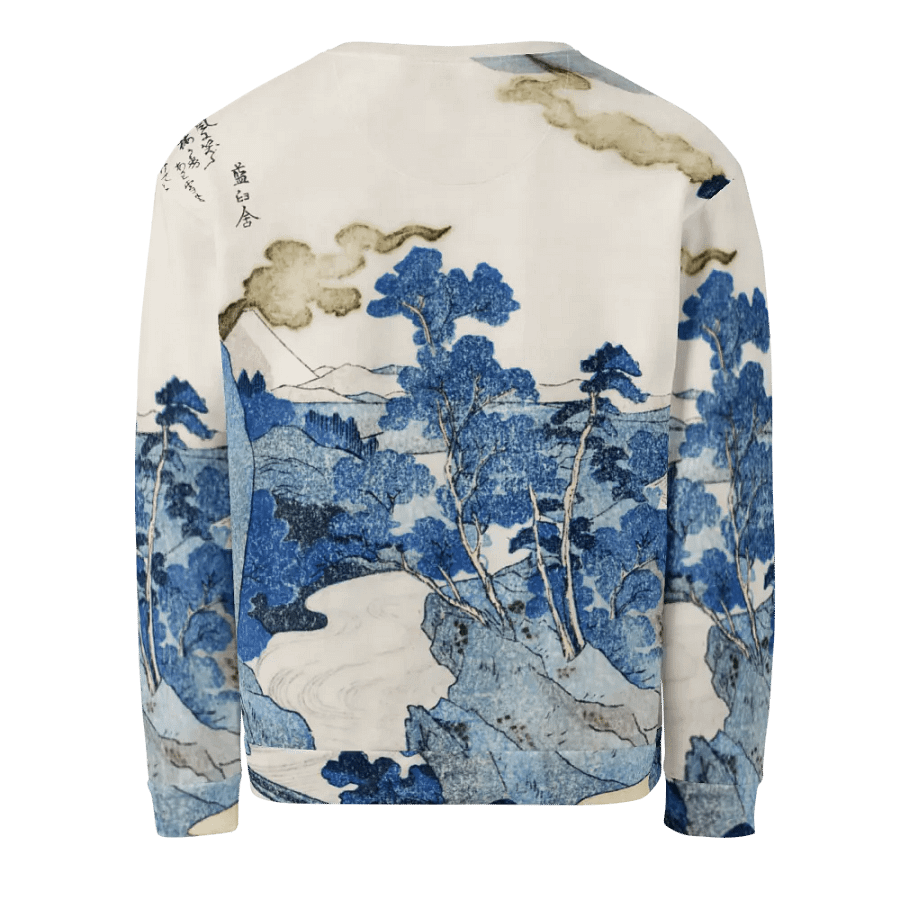 Fuji no Yukei All-Over Print Recycled Unisex Sweatshirt product image (4)