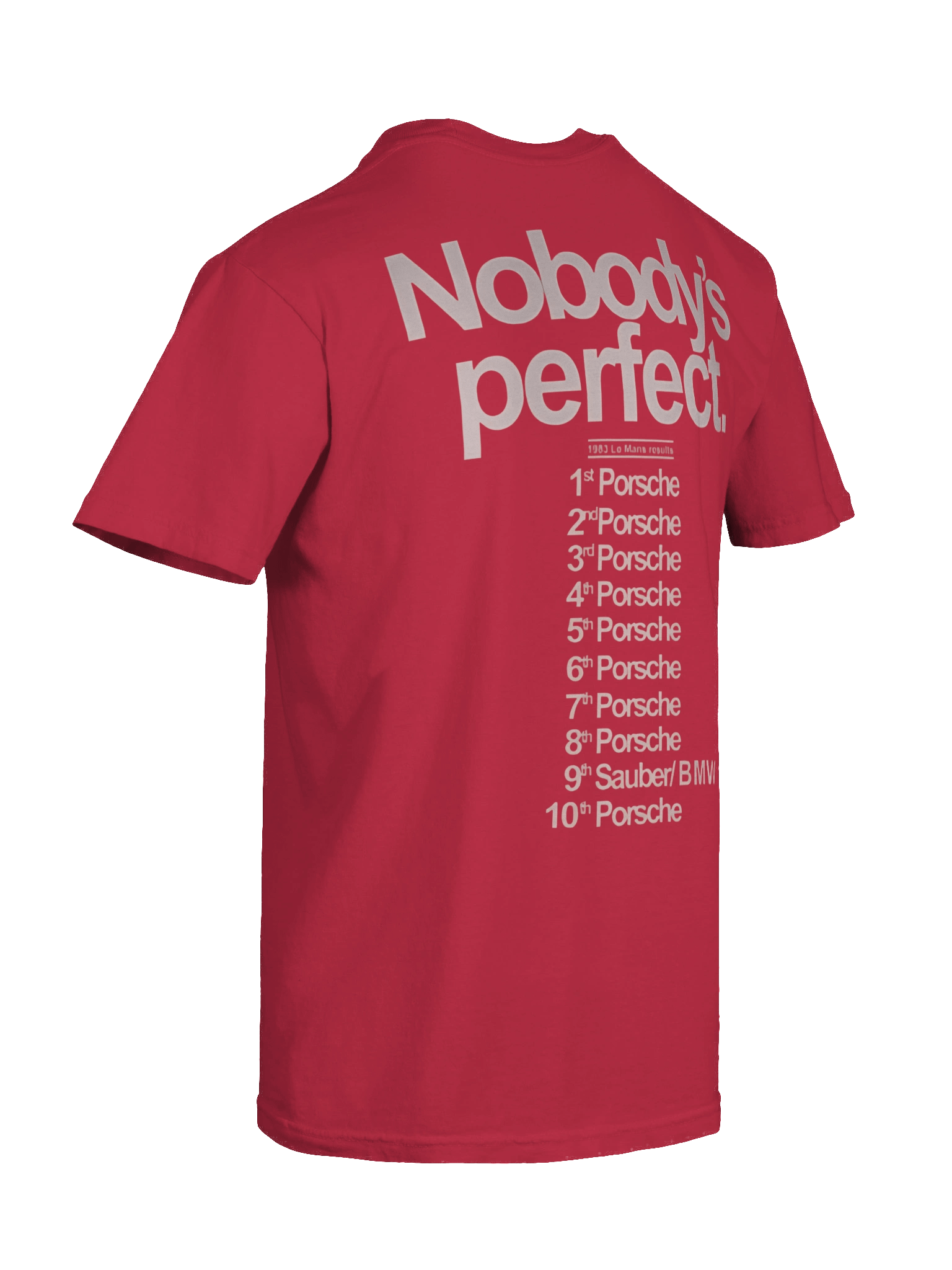 Nobody's Perfect - Mans 1983 Porsche T-Shirt product image (5)