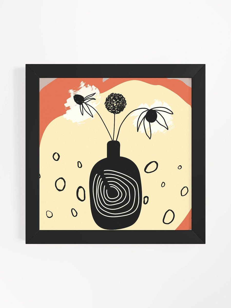 Minimalistic Vase and Flowers Framed product image (2)