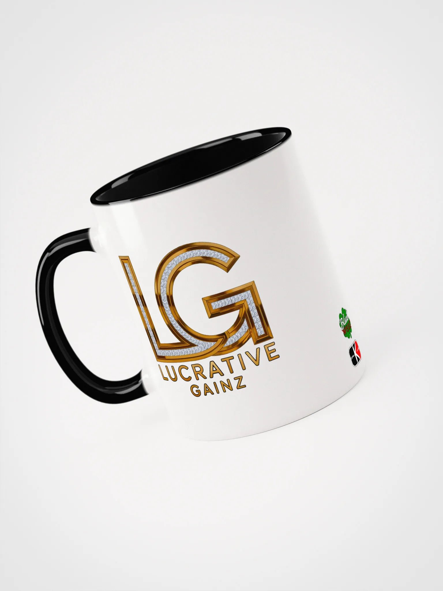 Lucrative Gainz White/Black Mug product image (6)