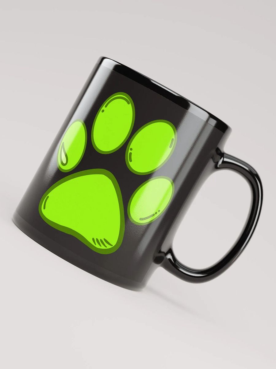 (Black) Light Green Paw Mug product image (8)