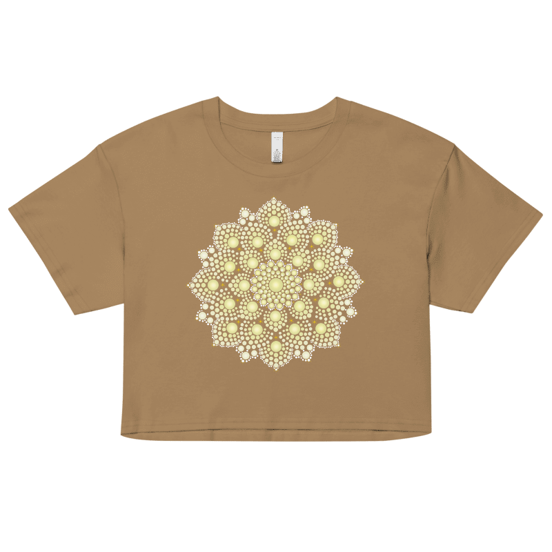 Yellow Dot Mandala Women's Crop Top product image (16)