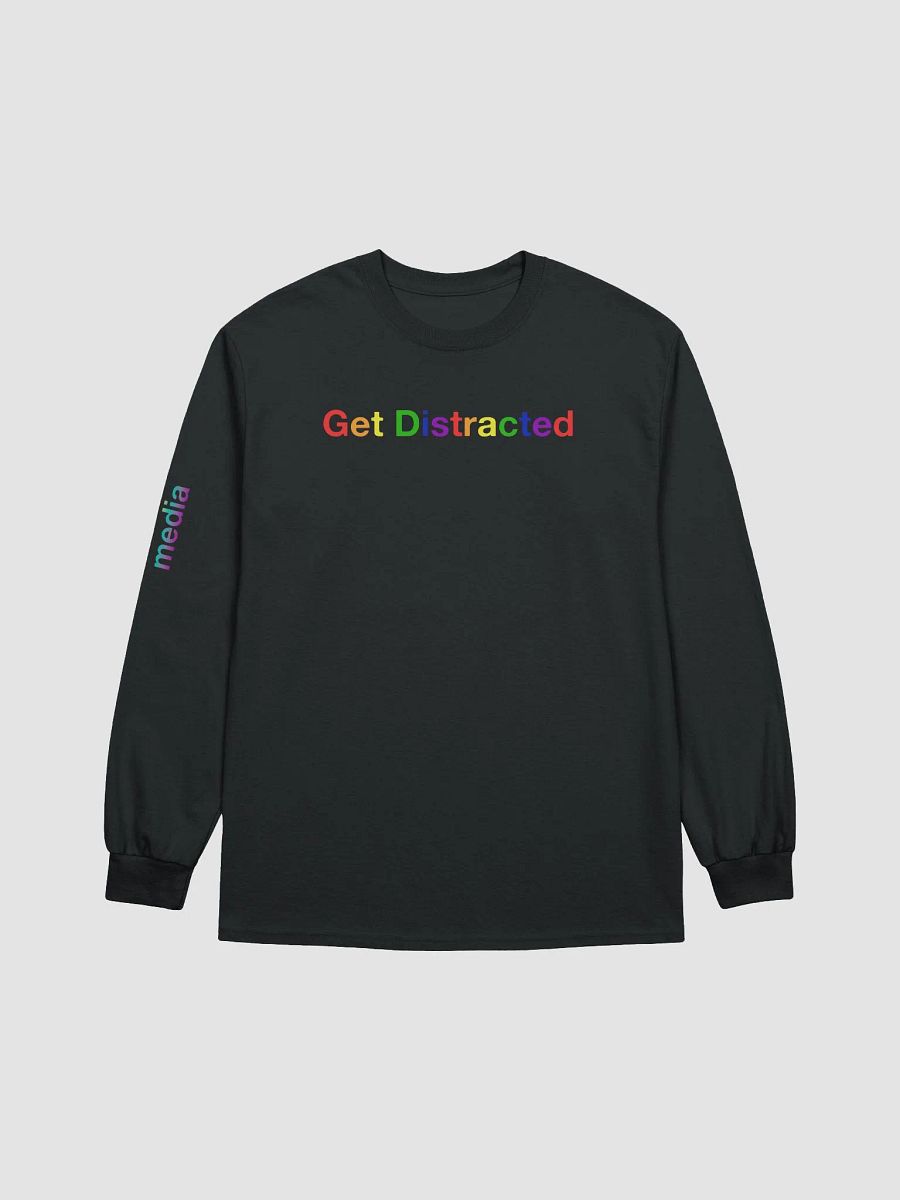 Get distracted long sleeve nonbinary pride product image (2)