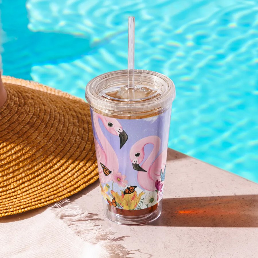 Floral Flamingo Paradise Tumbler product image (6)