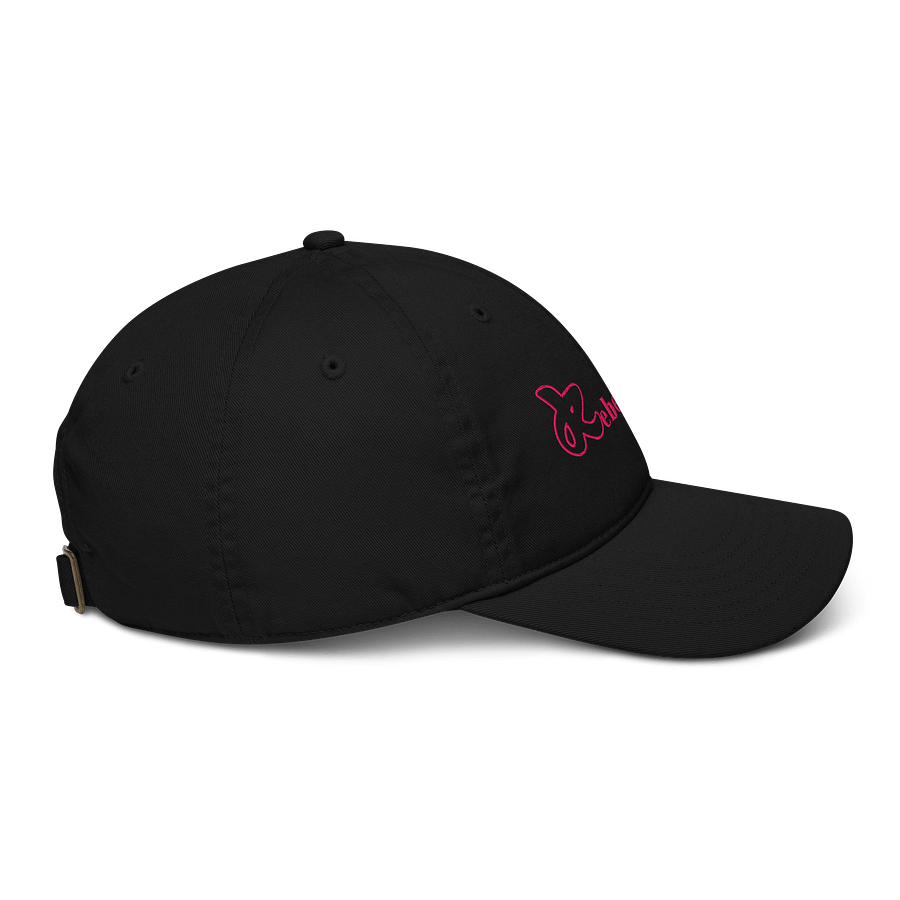 Rebellicious Organic Dad Hat Pink Text product image (5)