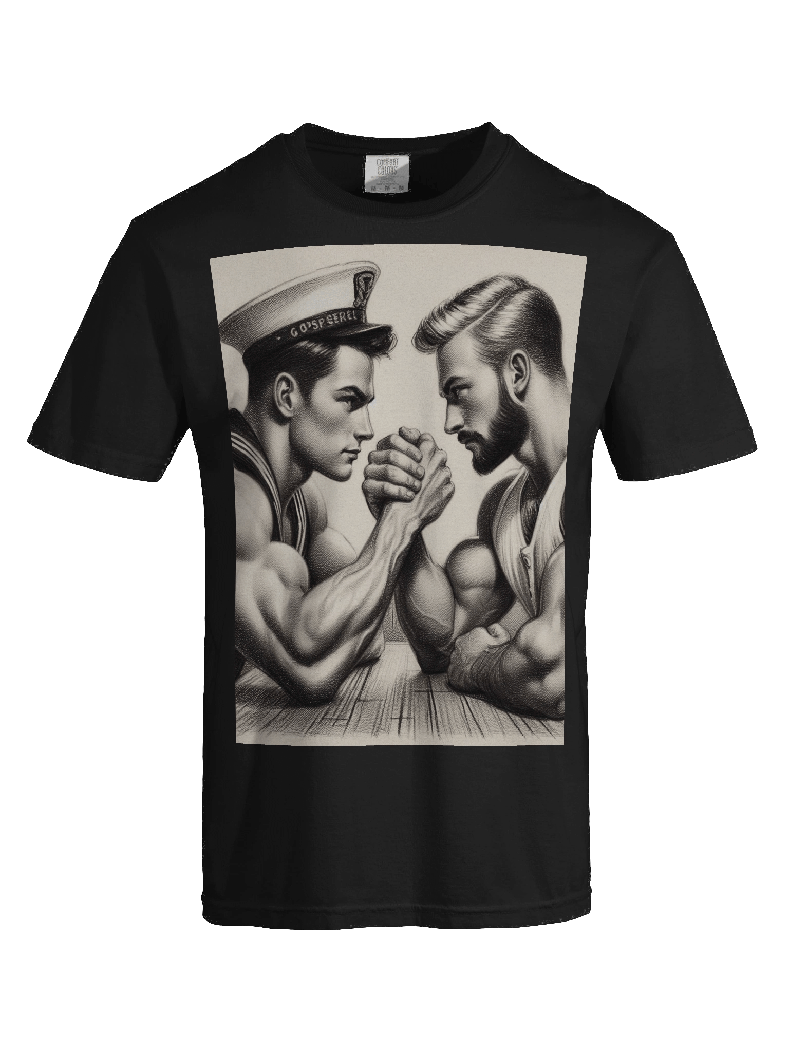 Up Close and Personal: Sailors – Tom of Finland Tribute Gay Pride Graphic Design T-Shirt product image (7)