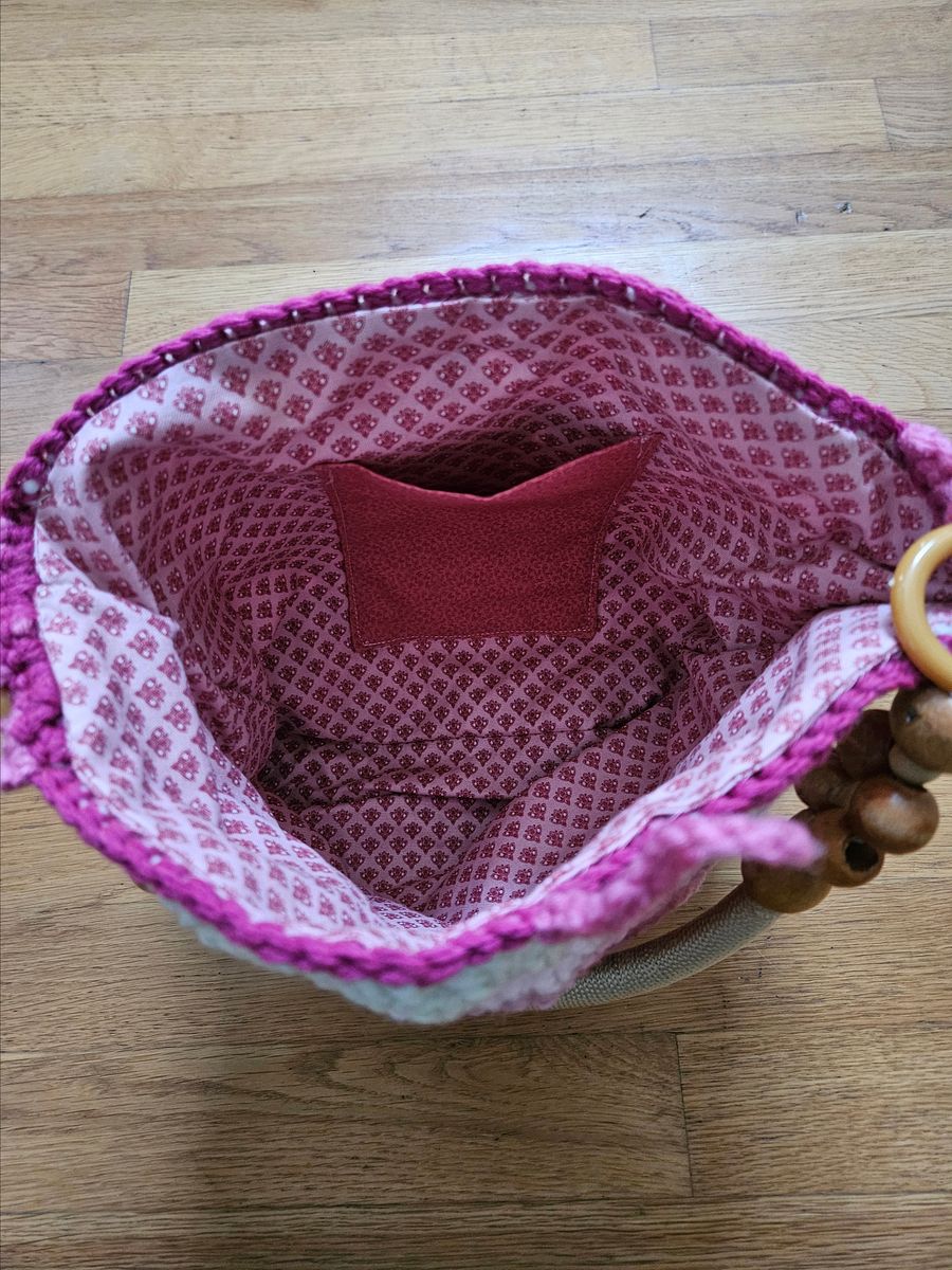 Pink Granny Square Tote product image (3)