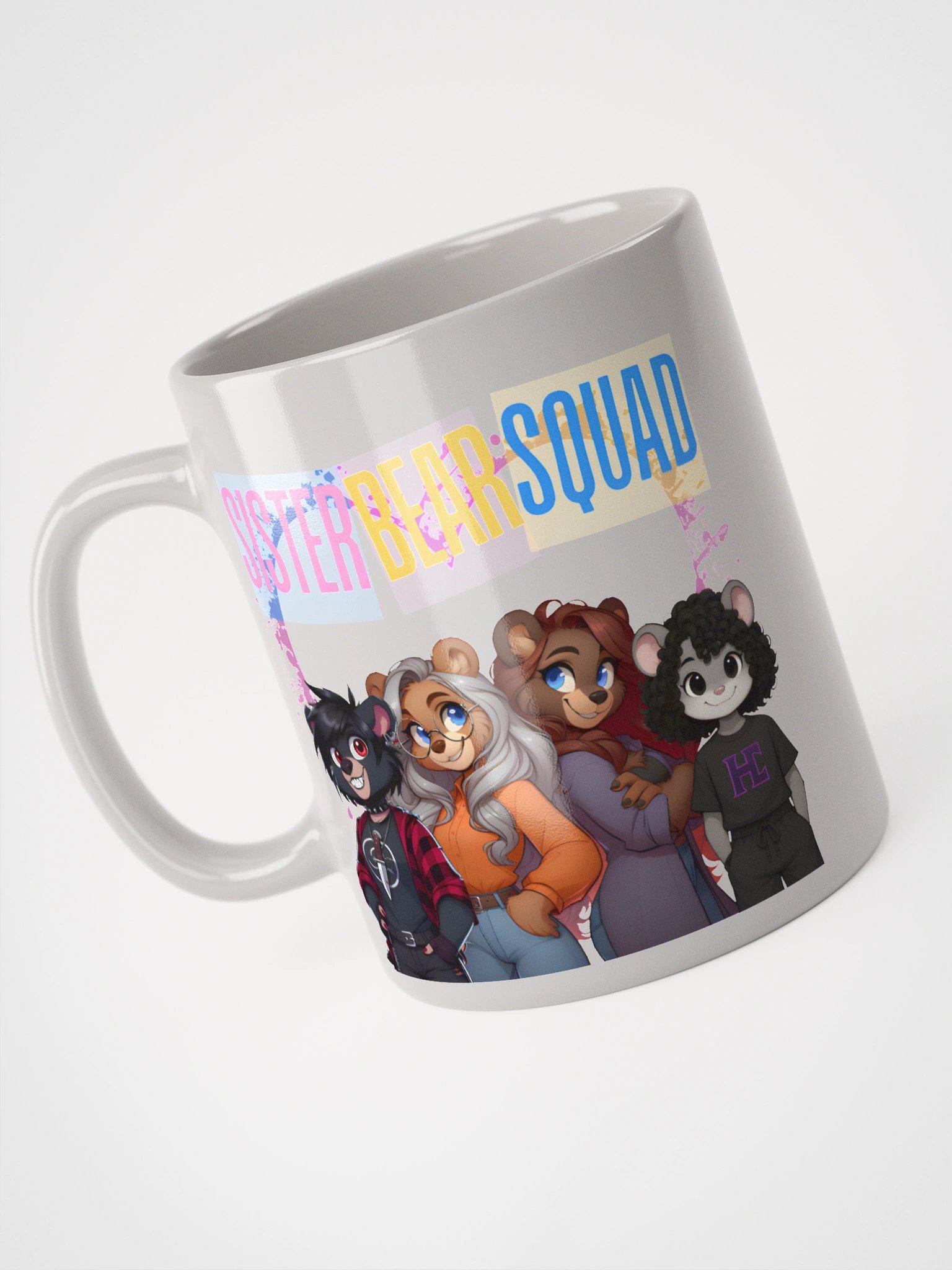 Sister Bear Squad White Glossy Mug product image (12)