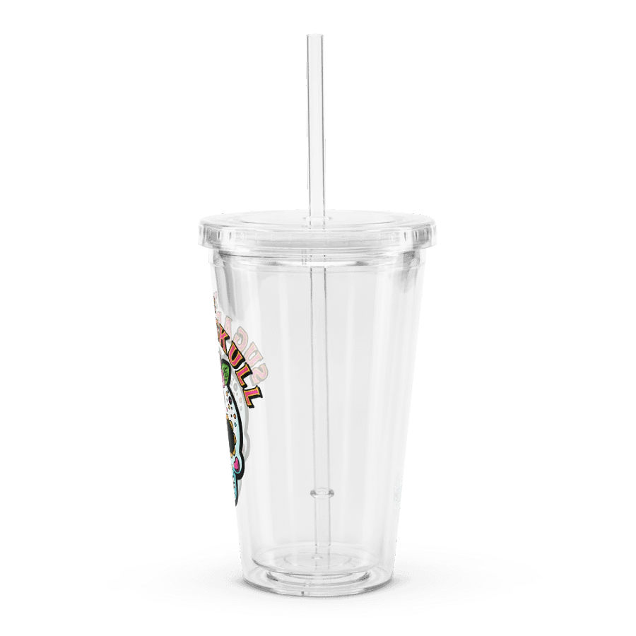 The Sugar Skull - Double Wall Clear Plastic Tumbler product image (5)