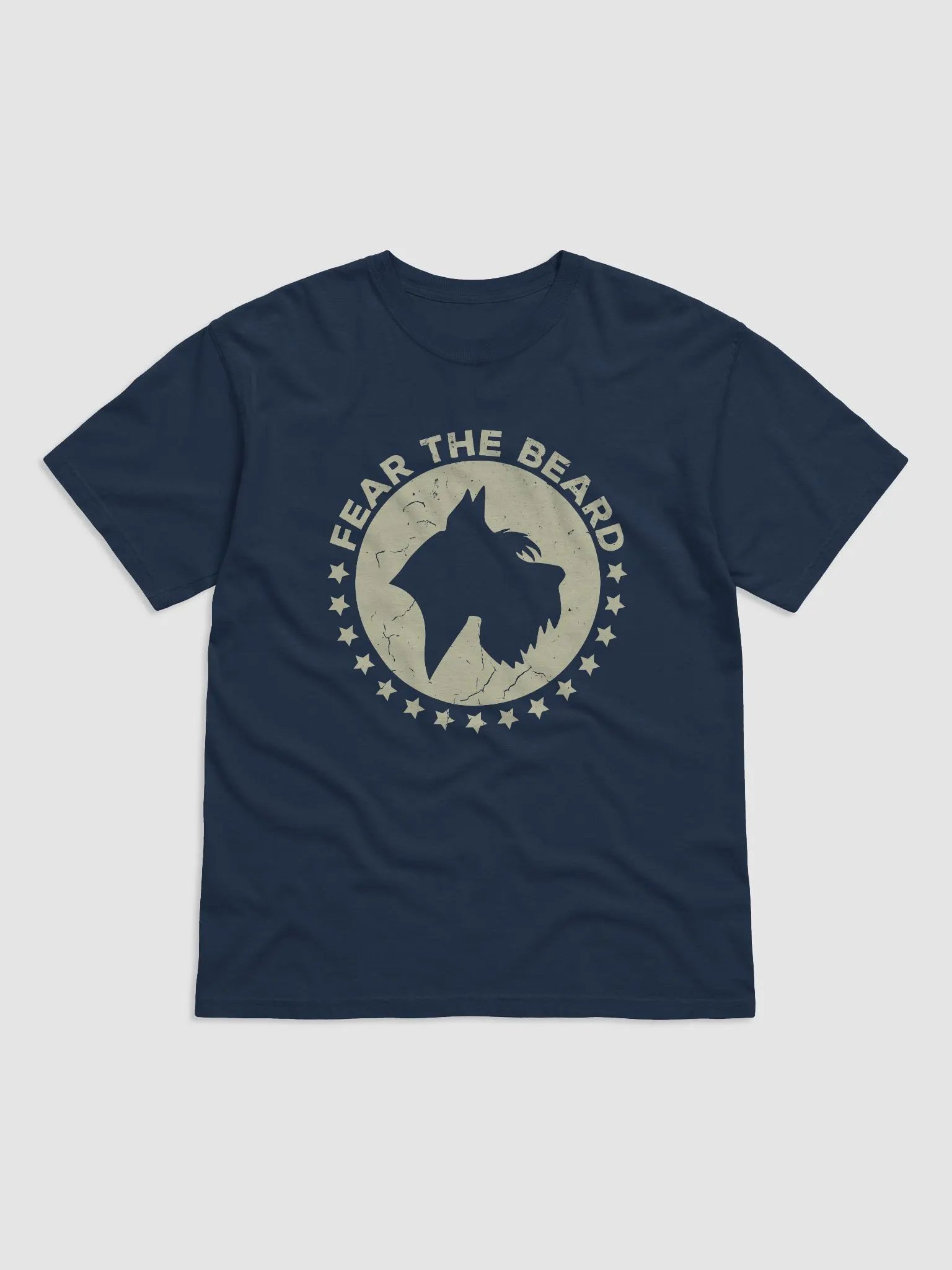 Fear the Beard Tee (Cream) | Retro-Style T-Shirt for Schnauzer Dog Owners product image (19)