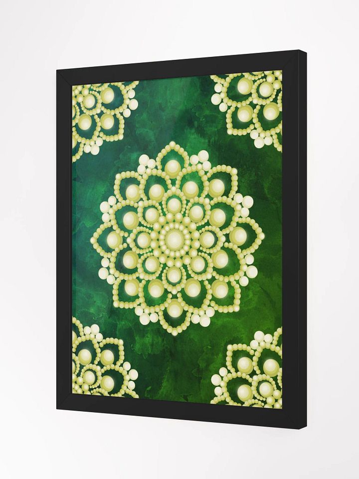 Yellow Flower Mandala Framed High-Quality Matte Poster product image (14)