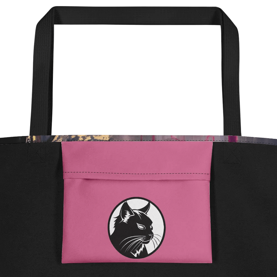 Graffiti Inspired Black Cat Tote Bag product image (10)