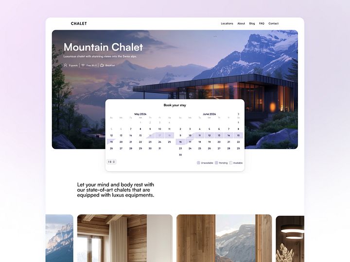 Chalet | Vacation rentals & Bookings Framer Template product image (2)