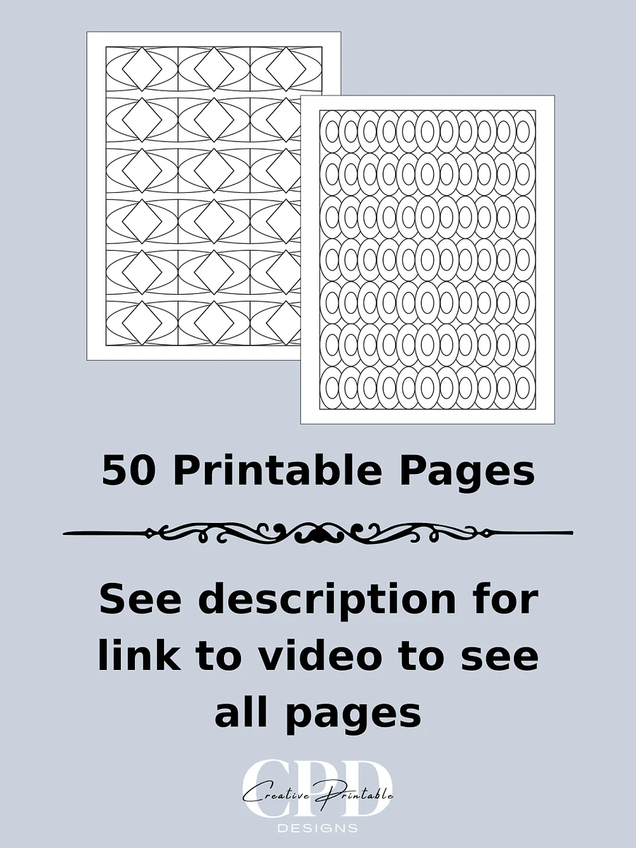Printable Geometric Pattern Coloring Pages - Volume 1 product image (2)