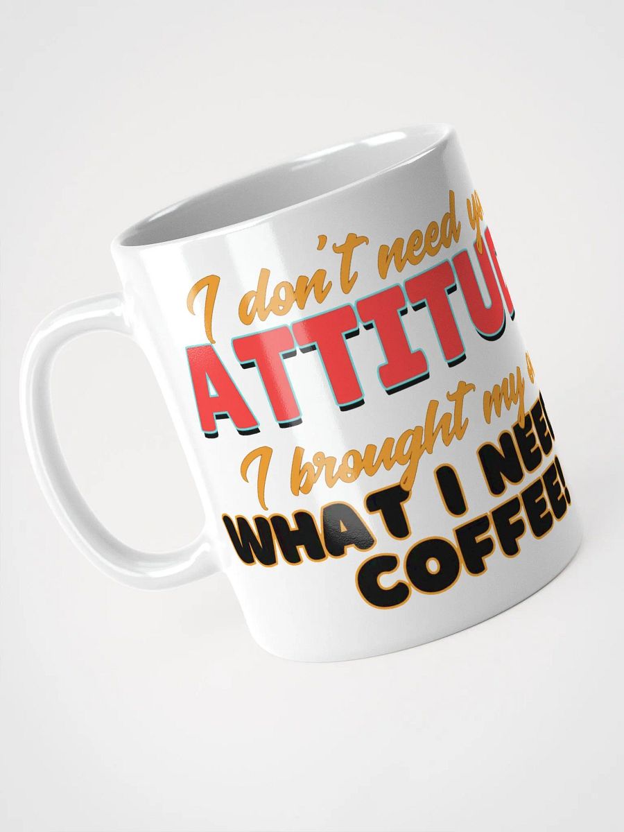 Cat with ATTITUDE... needs coffee! - MUG product image (3)