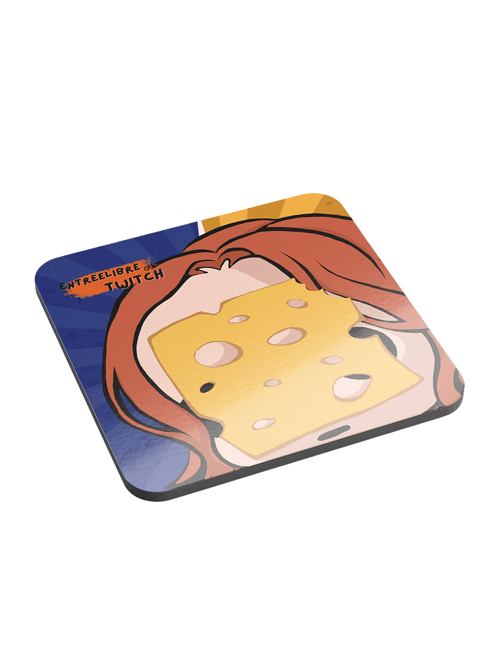 CHEESE TWITCH EMOJI Cork Coaster product image (2)