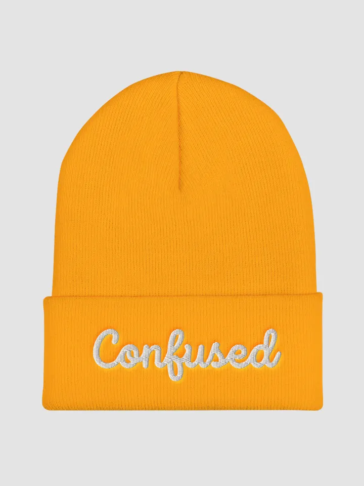 Confused Cuffed Beanie product image (1)