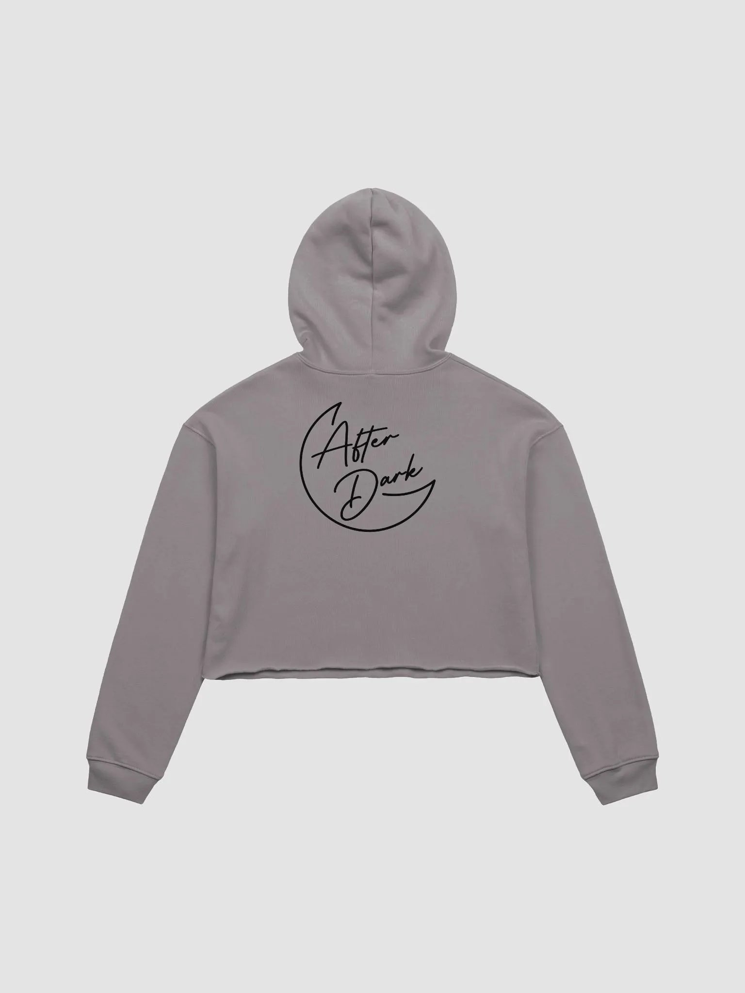 Crop Top AfterDark Hoodie - Grey product image (3)
