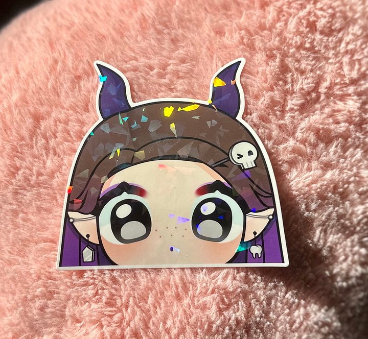 Horror Head Peek (Sticker) product image (1)