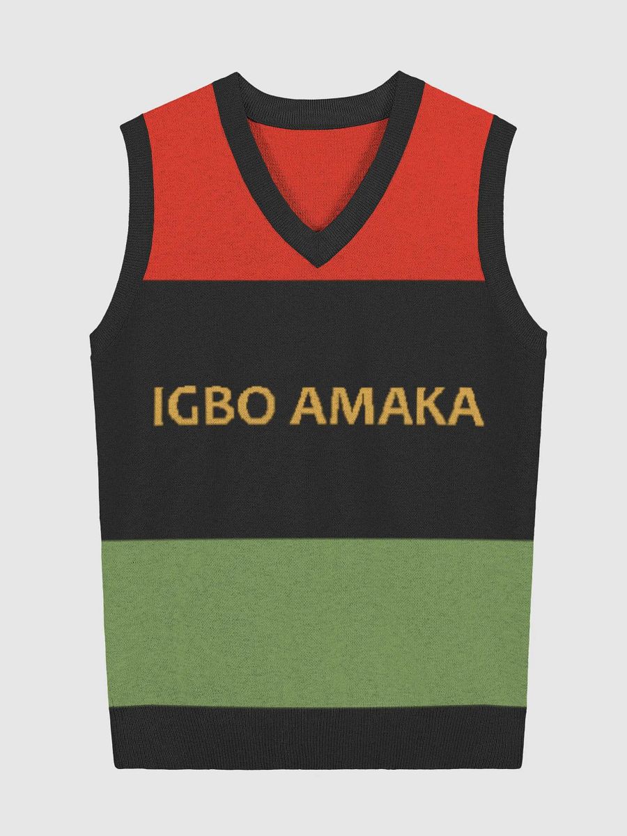 IGBO AMAKA Knitted V-Neck Vest product image (1)