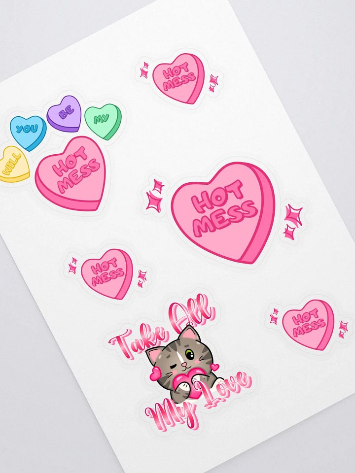Hot Mess Valentine Sticker Sheet product image (1)