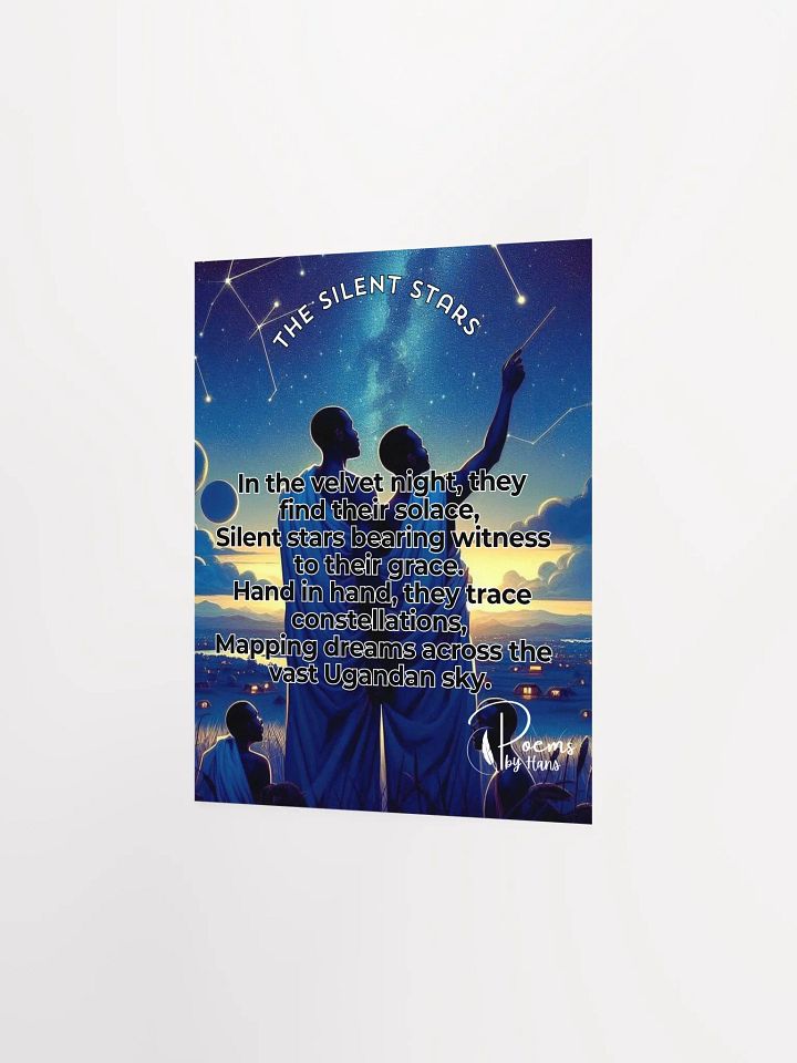 The Silent Stars Poetry Poster. Africa Pride 2024. LGBTQ Gay Pride product image (2)