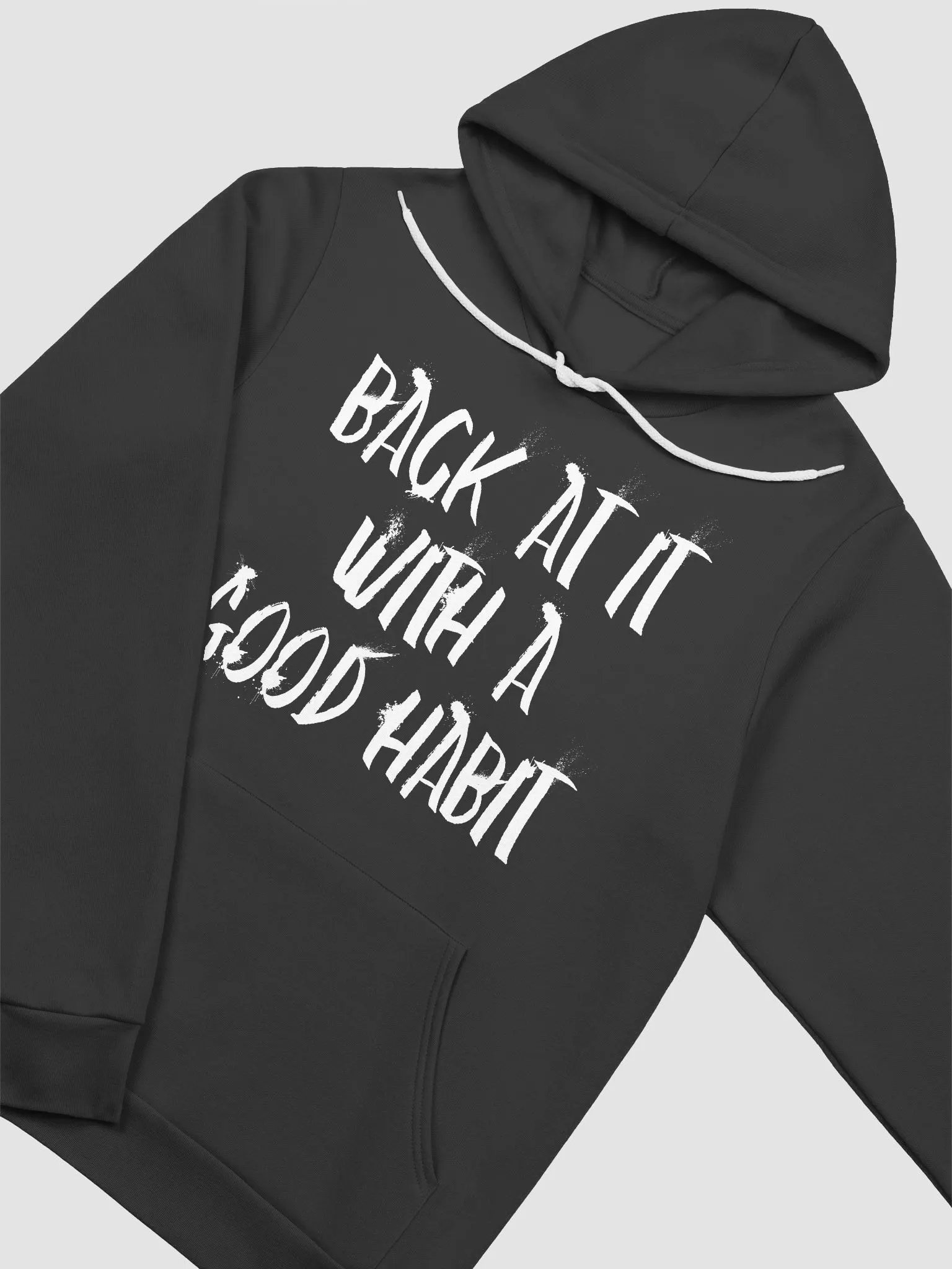 "Back At It With A Good Habit" Bella+Canvas Supersoft Hoodie product image (3)