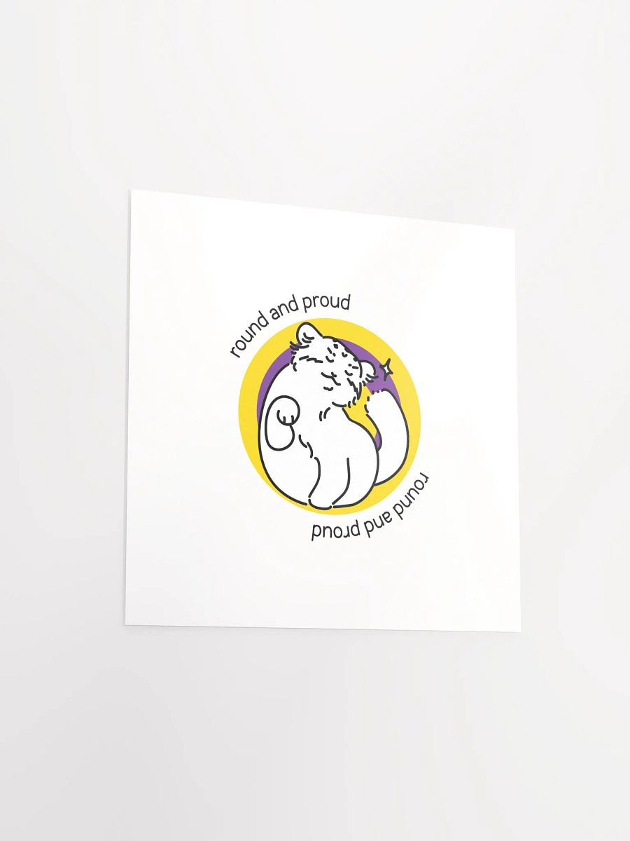 Round and Proud Manul Intersex Version - Matte Poster product image (3)