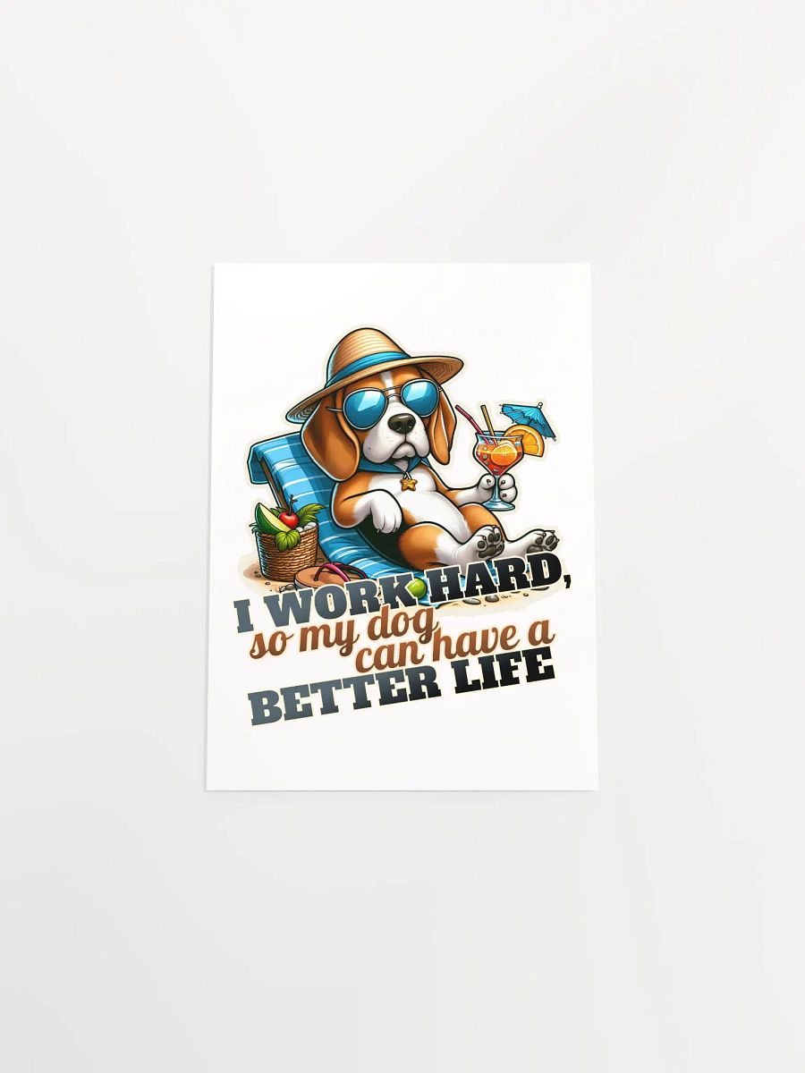 Work Hard - Beagle Beach - Poster product image (23)