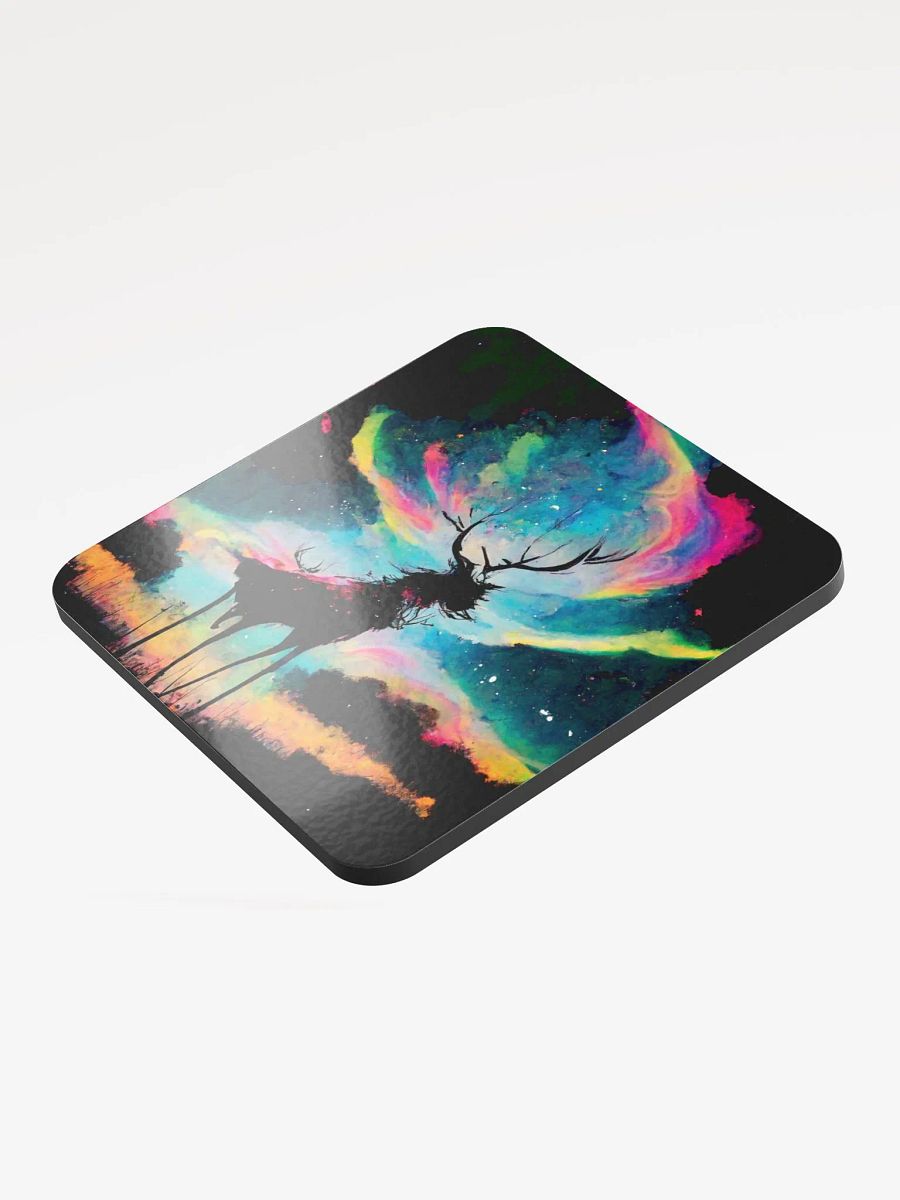 Cosmic Stag Glossed Coaster product image (3)