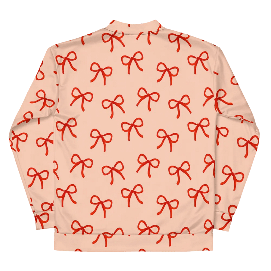 Dainty Bows Orange Bomber Jacket product image (11)