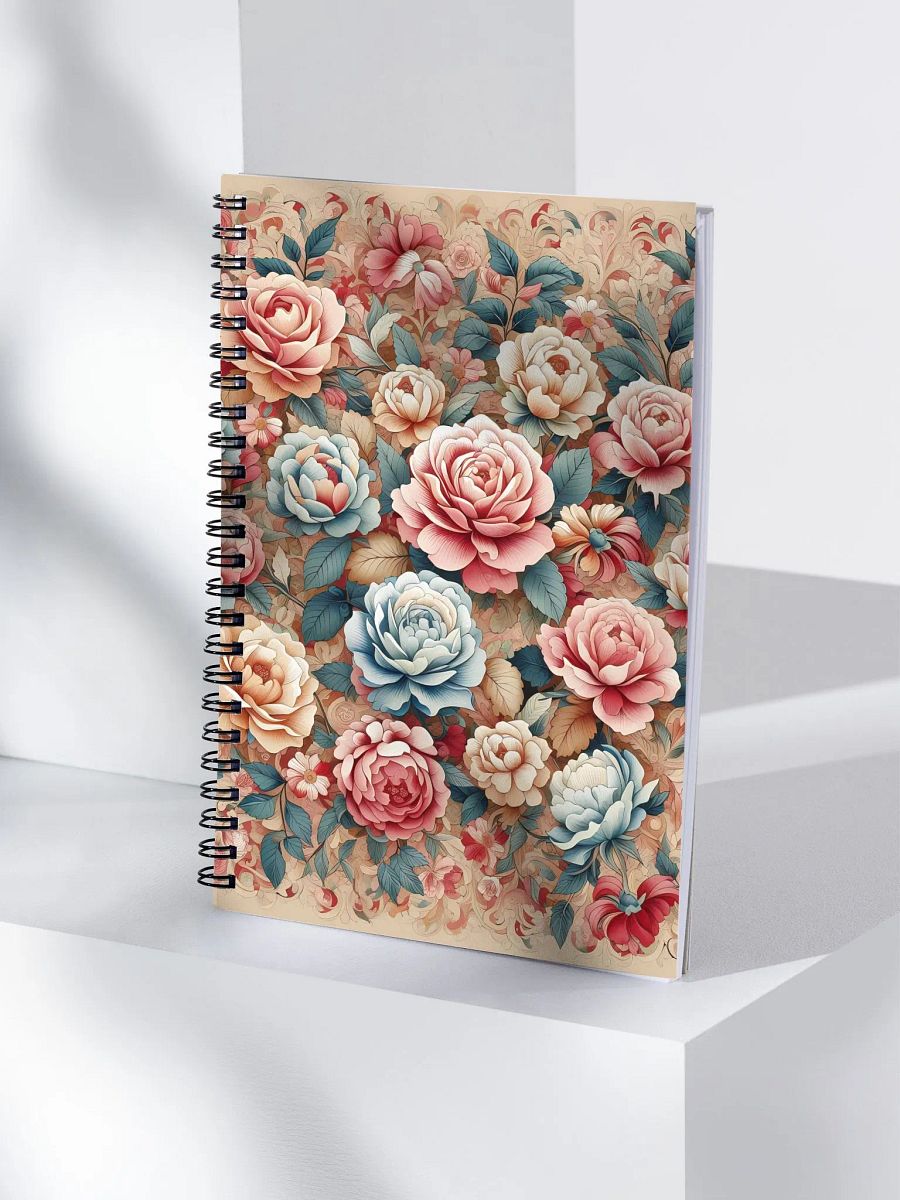 Royal Floral Spiral Notebook product image (4)