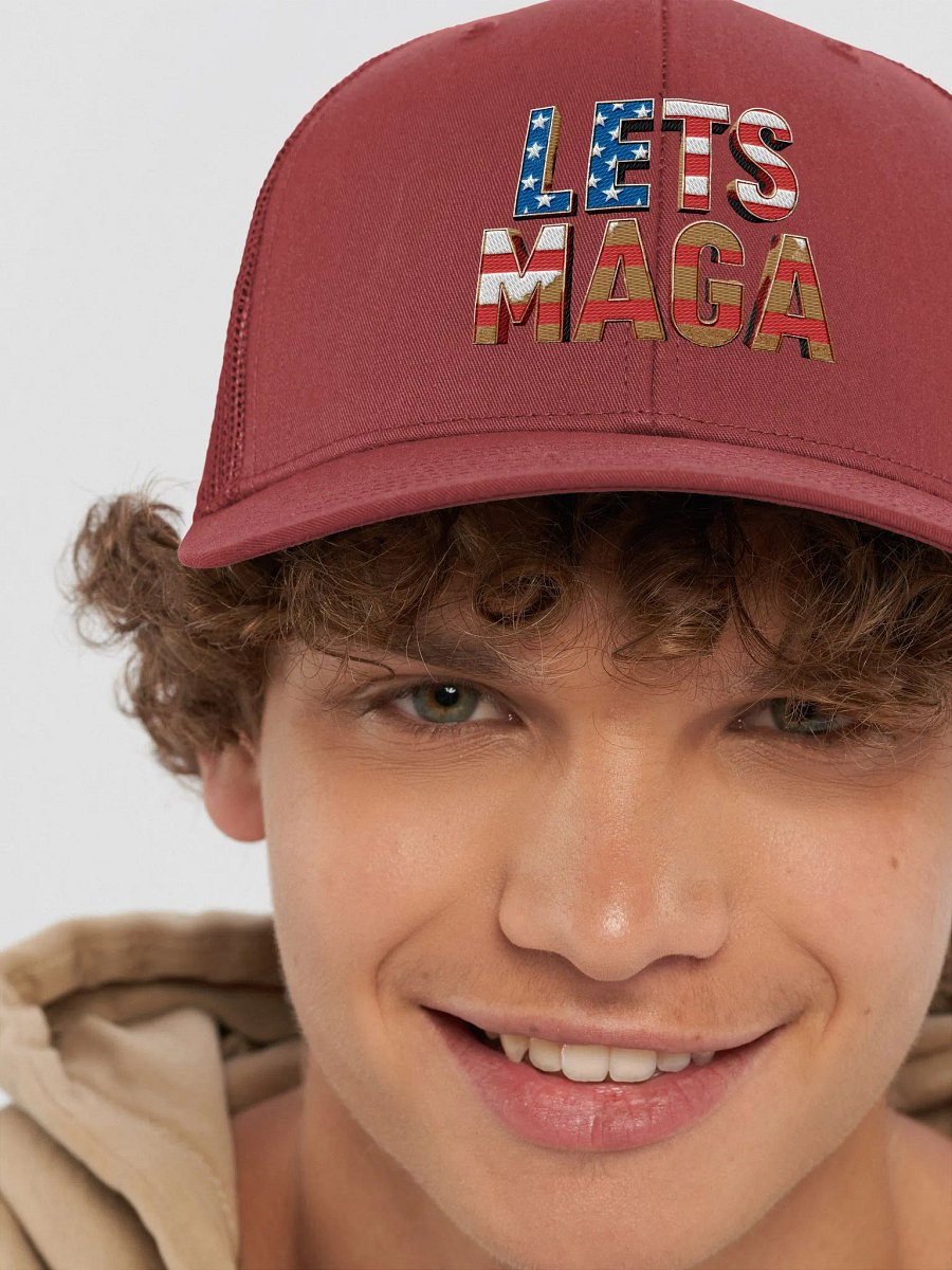 Patriotic LETS MAGA Snapback Cap product image (8)