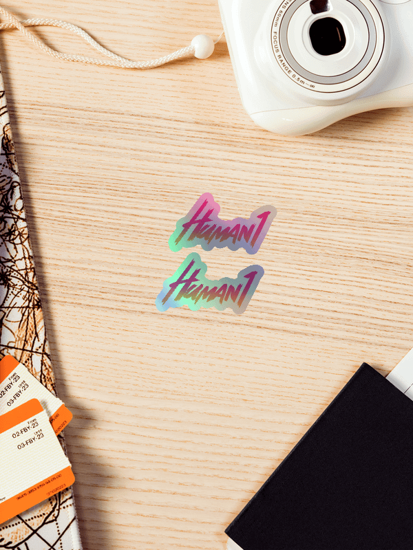 Human1 Gradient || Holo Kiss Cut Stickers product image (2)