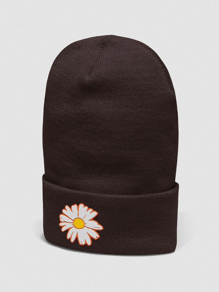 Sunrise Bloom Embroidered Daisy Beanie product image (12)