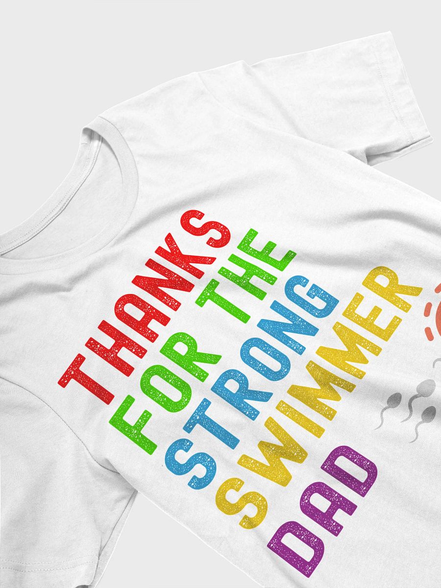 Colorful Graphic Swimmer Dad T-Shirt product image (32)