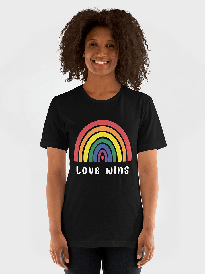 Love Wins LGBTQ Gay Pride Rainbow T-Shirt product image (1)