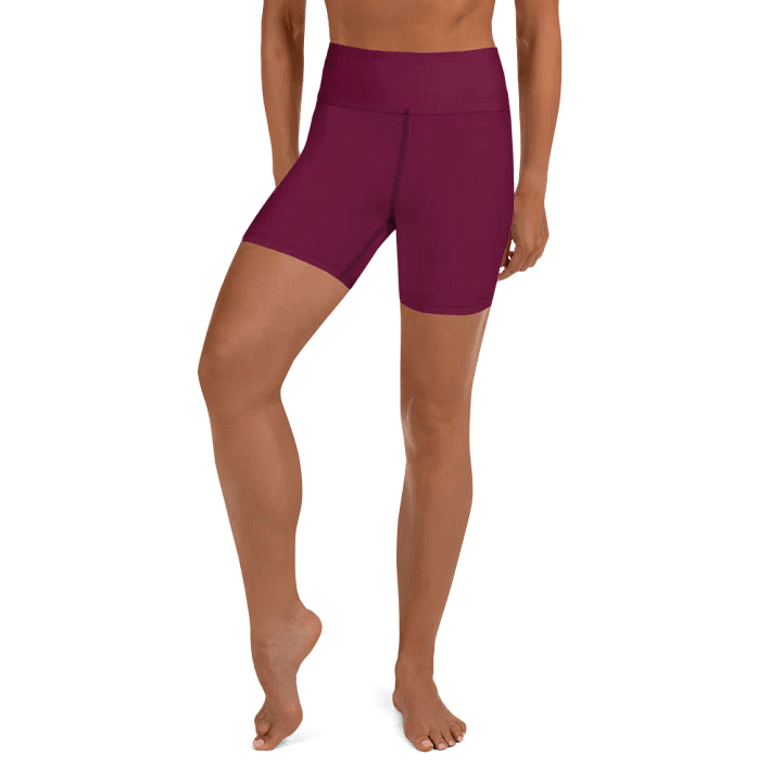 Magenta Yoga Shorts product image (1)