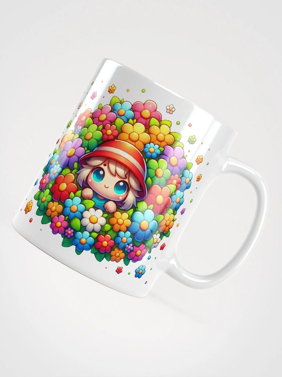 Cute Flower Girl Ceramic Mug product image (4)