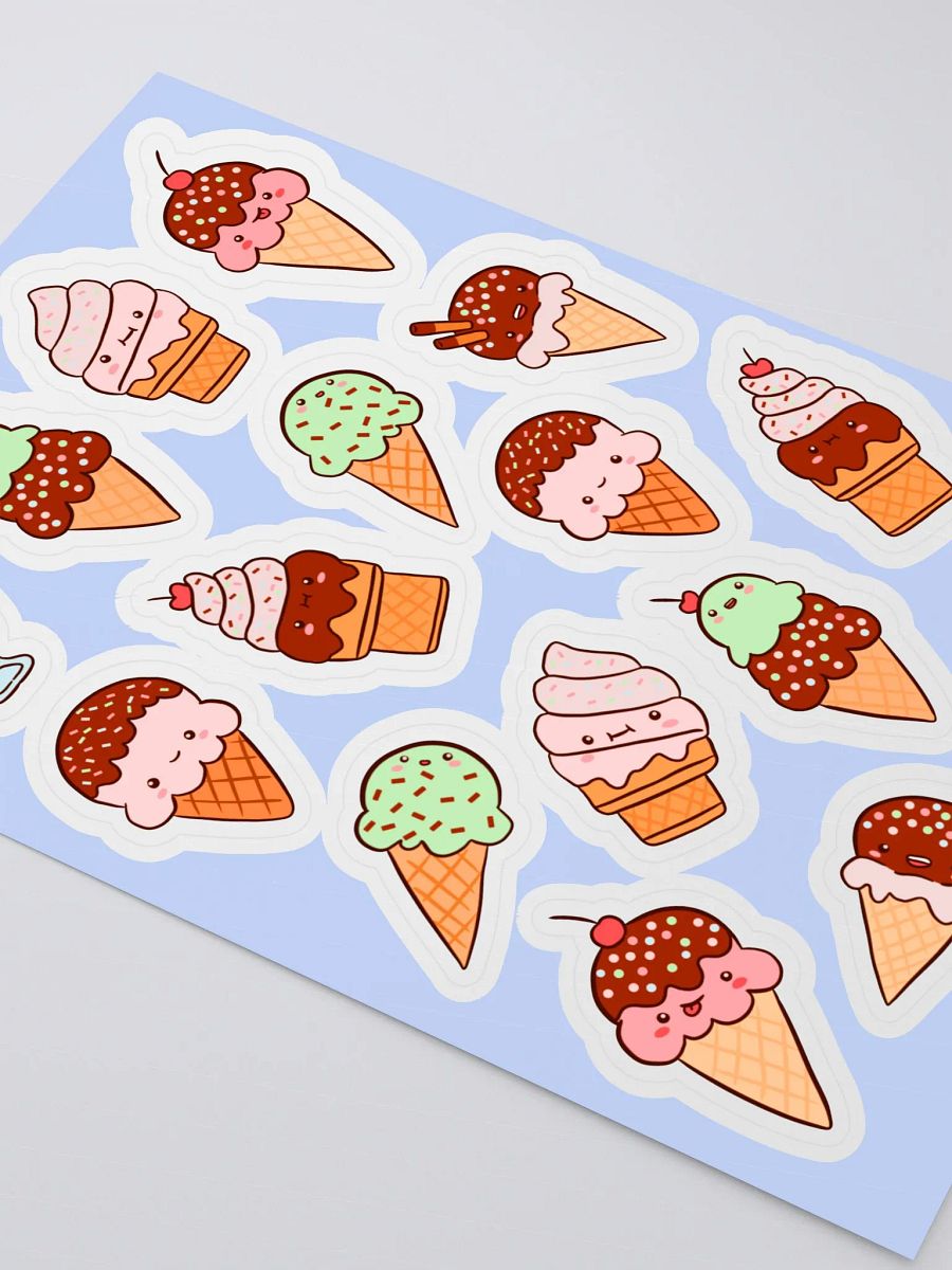 Whimsical Ice Cream Cone Sticker Sheet product image (4)
