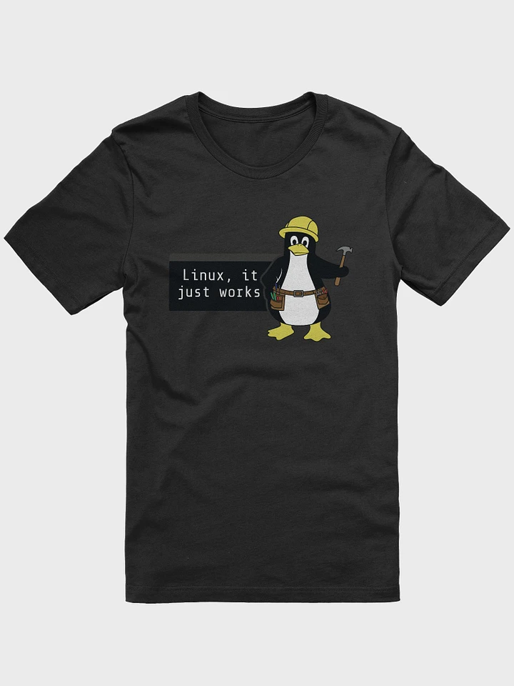 Linux it just works t-shirt - no outline product image (3)