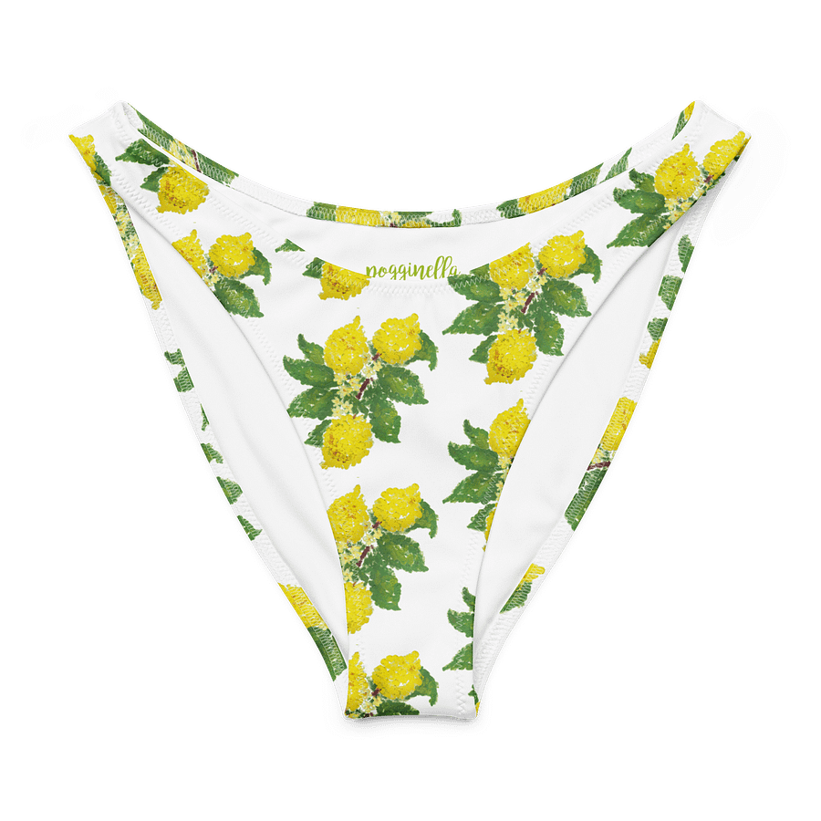 Lemon Love White Recycled V-Cut Bikini Bottoms product image (8)