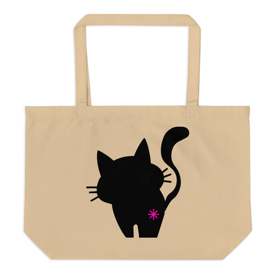 Double Sided Cat Butt Organic Cotton Tote Bag product image (1)