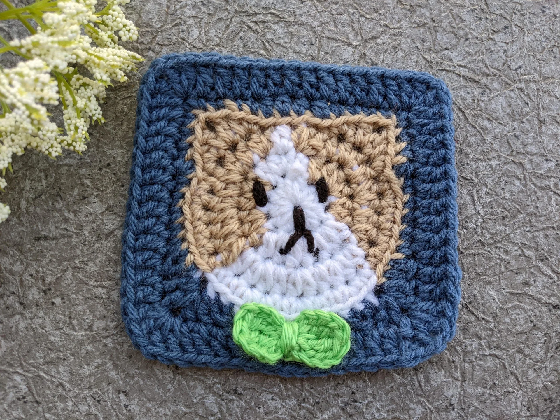 Crochet Cat (Kitty) Face Granny Square Pattern product image (6)