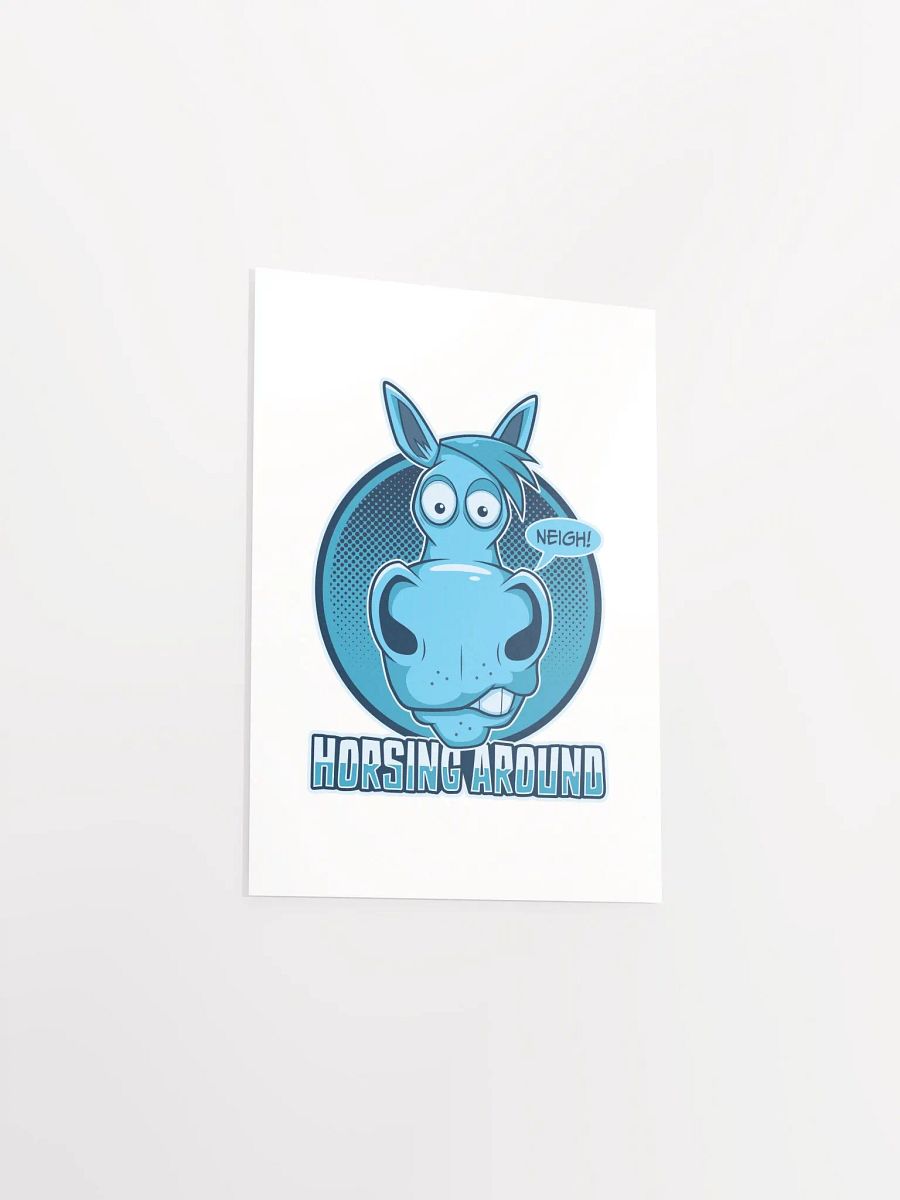 Funny Retro Horse Lover Poster – Horsing Around Print product image (29)