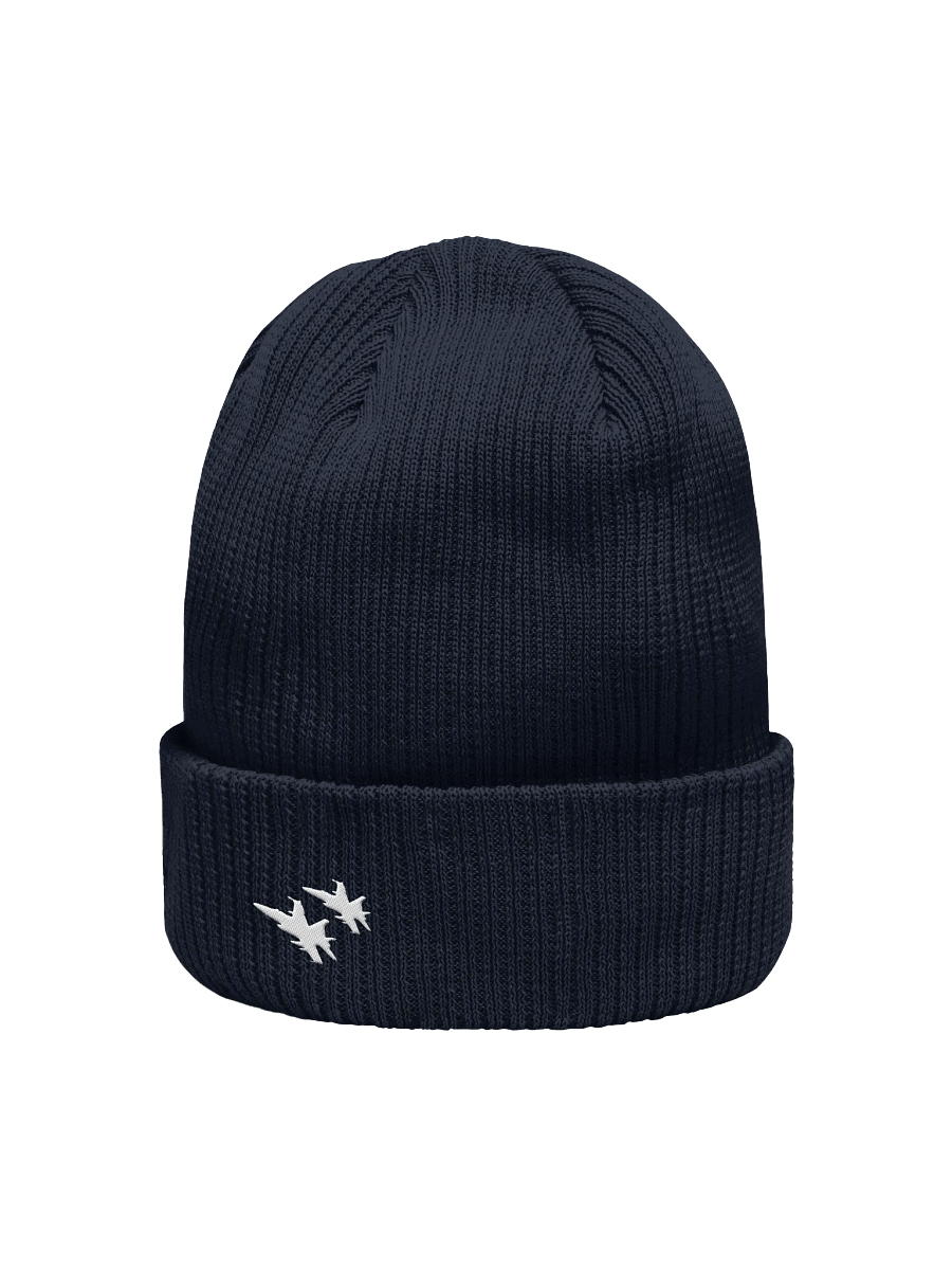 Twin Hornets Logo Beanie, Navy product image (2)