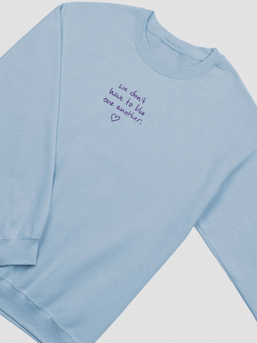 ONE ANOTHER (purple) embroidered crewneck product image (1)