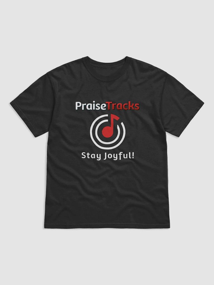 Stay Joyful PraiseTracks Logo Black T-Shirt product image (1)