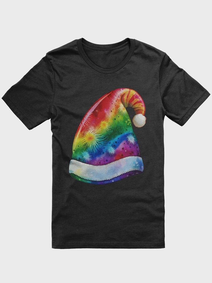 Tie-dye Santa Hat T-Shirt product image (1)